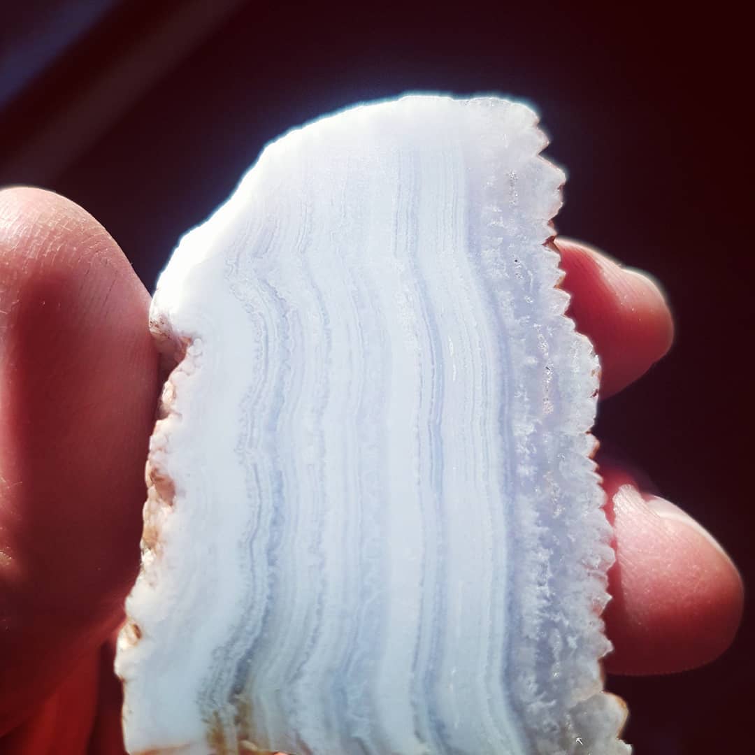 Some blue lace agate I had polished up recently. This specimen is from Brandberg in Namibia. Traded it with a rockhound buddy in South Africa.

         