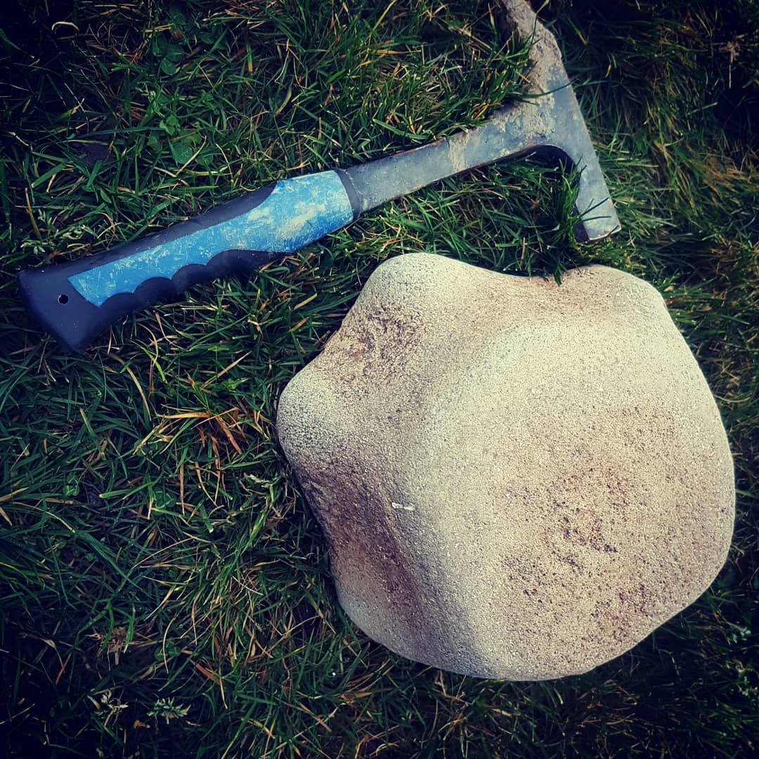 This is a large fossilised vertebrae I found a couple of months ago. I'm guessing it's from a species of whale? Anyone know for sure? Area was Miocene but the river I found it in does run through a Cretaceous layer known for its plesiosaur deposits.

                