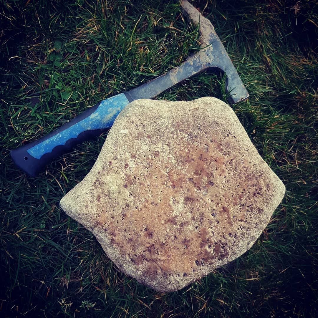 This is a large fossilised vertebrae I found a couple of months ago. I'm guessing it's from a species of whale? Anyone know for sure? Area was Miocene but the river I found it in does run through a Cretaceous layer known for its plesiosaur deposits.

                