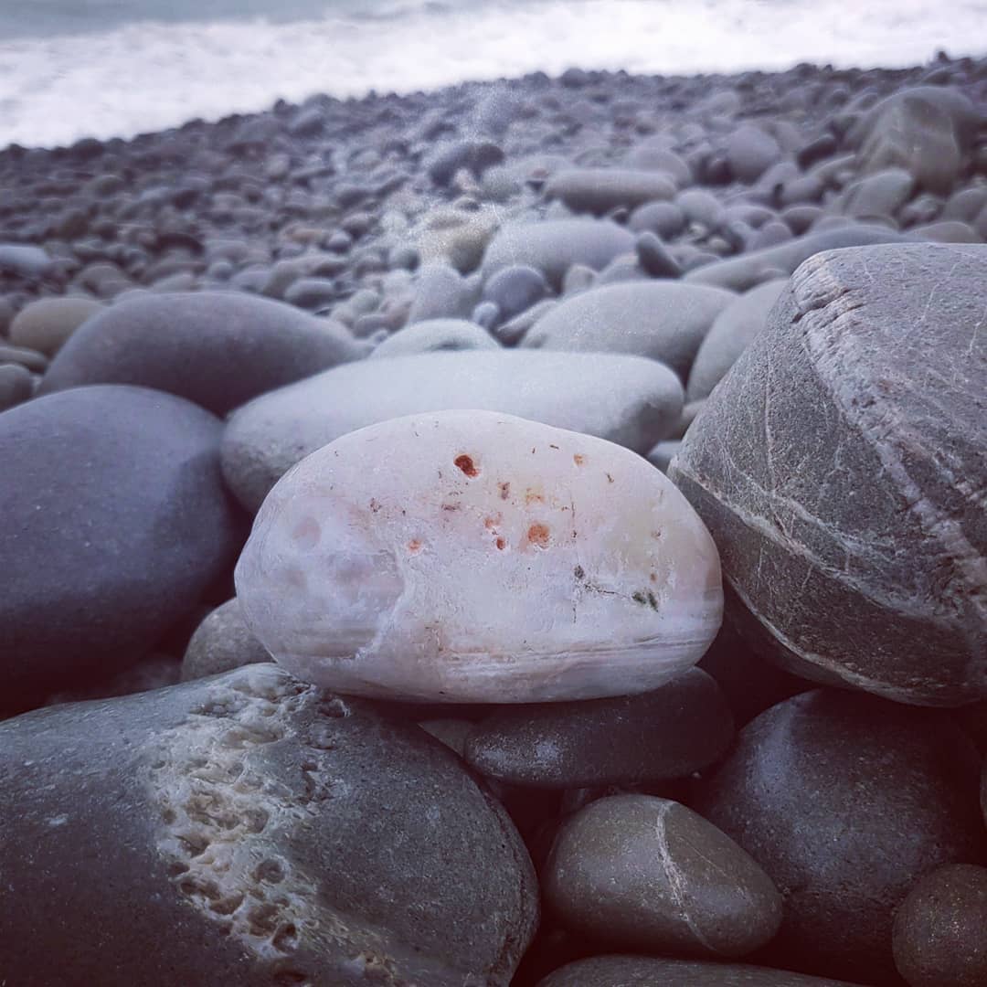 Some of the larger agates I found today, hopefully they cut well!

    