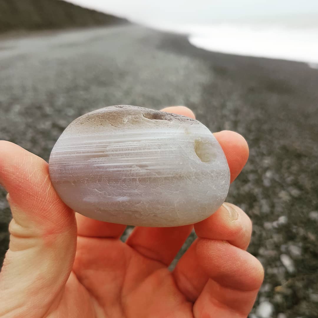 Decent sized agate I found today on the beach near Ashburton.

     