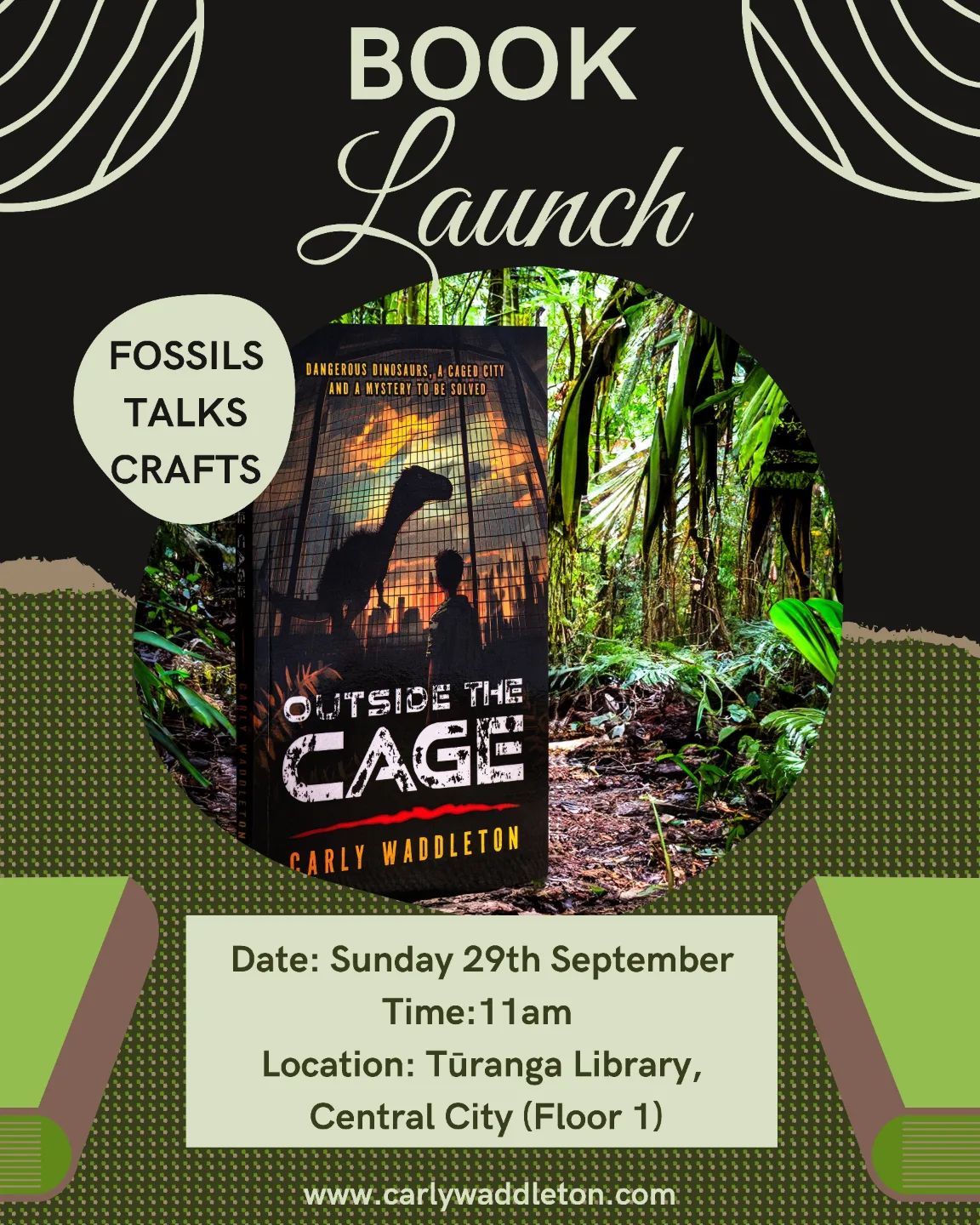 I'm so excited to be part of the book launch of the latest title by @nz_writer ! Come along Sunday to the Tūranga library in , I'll be bringing some fossils along as well.

    ūranga